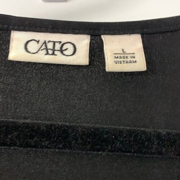 Cato's size large beaded V-neck sleeveless tank top like new - Picture 5 of 8